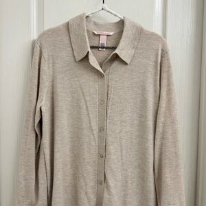 VICTORIA’S SECRET Luxe Knit Button Up Shirt